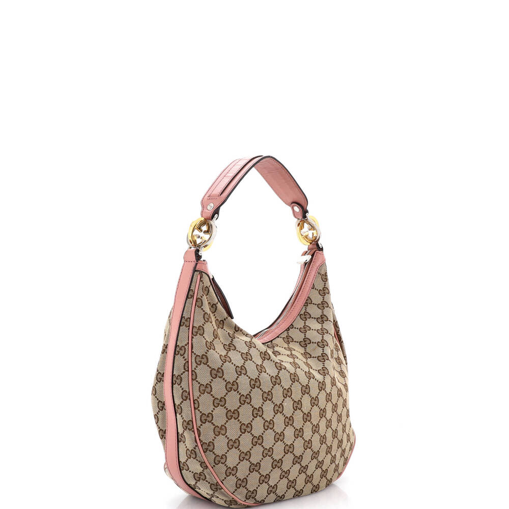 Gucci Twins Hobo Gg Canvas Medium #238848G10B - Picture 2 of 8